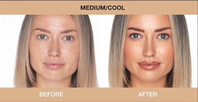 Image of Bellapierre BB Cream in medium cool, a lightweight and hydrating tinted moisturizer for a natural, flawless complexion