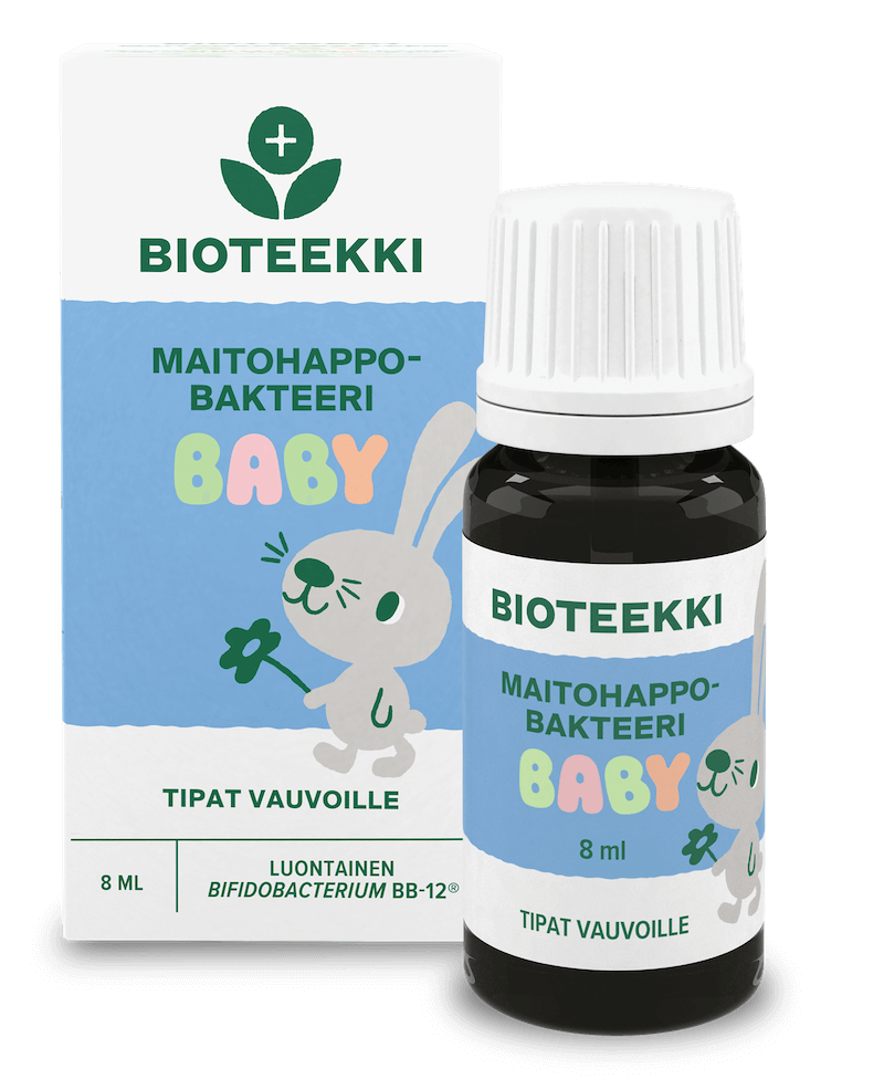 Bioteekki Maitohappobakteeri Baby Tipat Vauvalle 8 ml