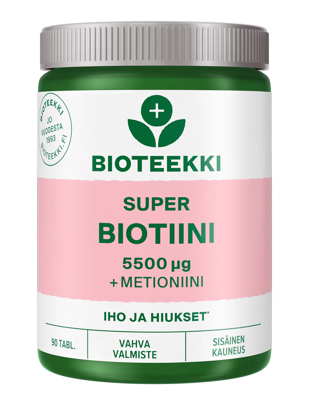 Bioteekki Super Biotiini (+Metioniini) 5500 ug