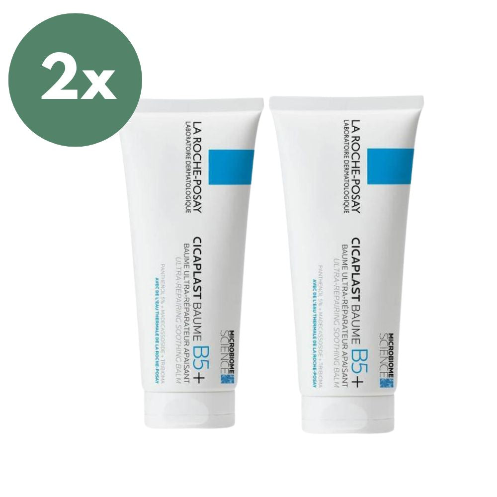 La Roche-Posay Cicaplast Baume B5+ 2 x 100 ml ihonhoitovoide, joka kosteuttaa ja rauhoittaa ärtynyttä ihoa