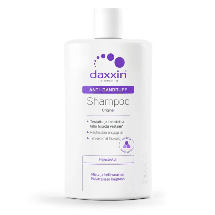 Daxxin Anti-Dandruff Shampoo No perfume 250 ml - hajusteeton ja tehokas hoito hilseelle