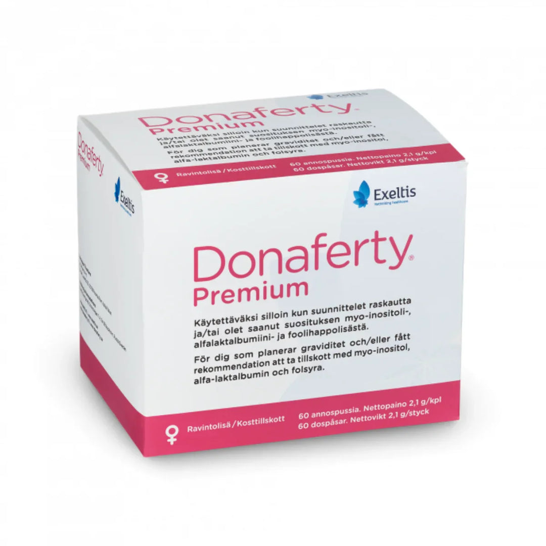 Donaferty Premium Ravintolisä (hedelmällisyys & raskauden suunnittelu)