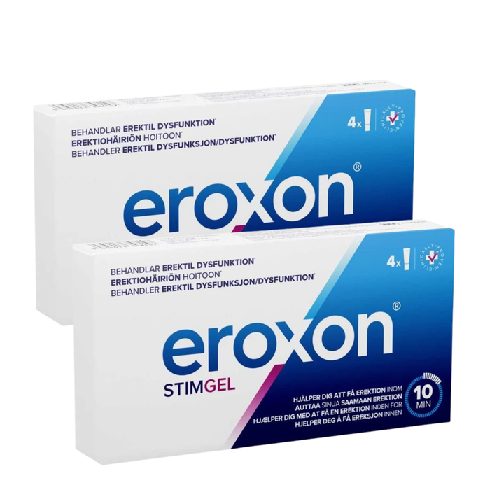 Eroxon® Stimgel kerta-annostuubi, 2 x 4 kpl Säästöpakkaus