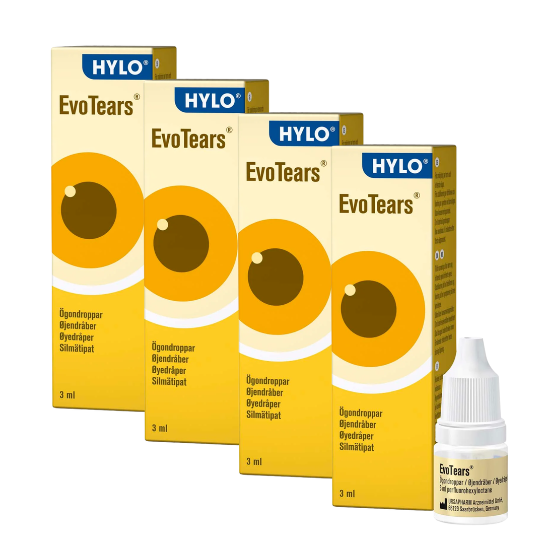 EvoTears lipidipuutokseen 4 x 3 ml säästöpakkaus