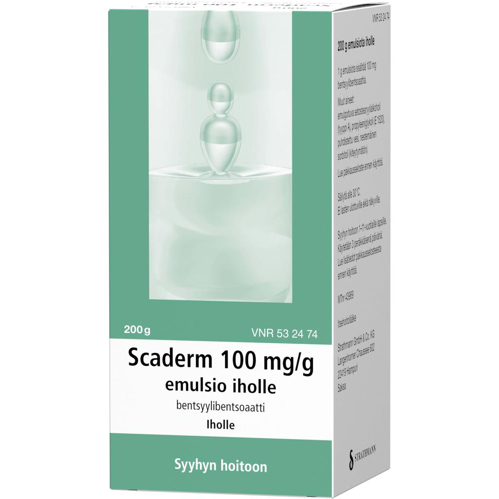 Scaderm 100 mg/g emulsio iholle 200 g