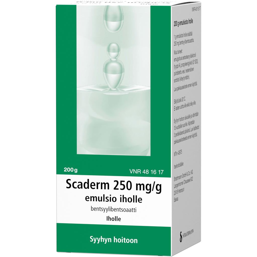 Scaderm 250 mg/g emulsio iholle 200 g