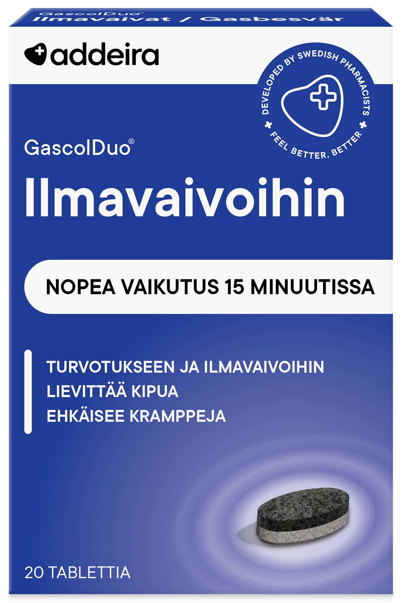 GascolDuo ilmavaivoihin 20 tablettia