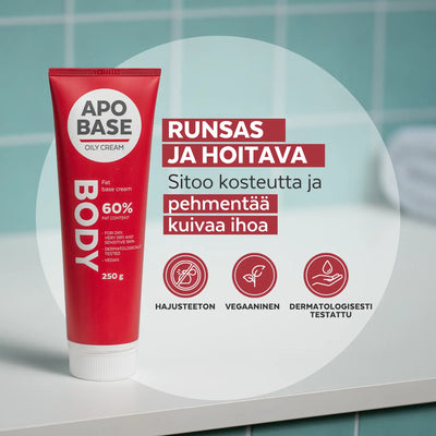 Apobase Oily Creme sopii erittäin kuivan ja herkän ihon hoitoon