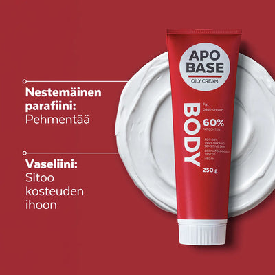 Apobase Oily Creme 60 % Rasvainen Voide kosteuttava ja säilyttävä