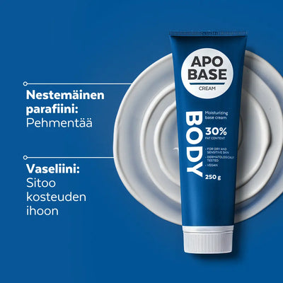 
Apobase Creme 30% Perusvoide kosteuttava voide kuivan ja herkän ihon hoitoon