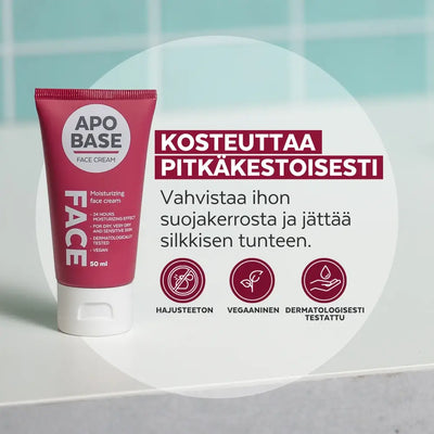 Apobase Face Cream kosteuttava kasvovoide AQUAXYL™ ja hyaluronihappo
