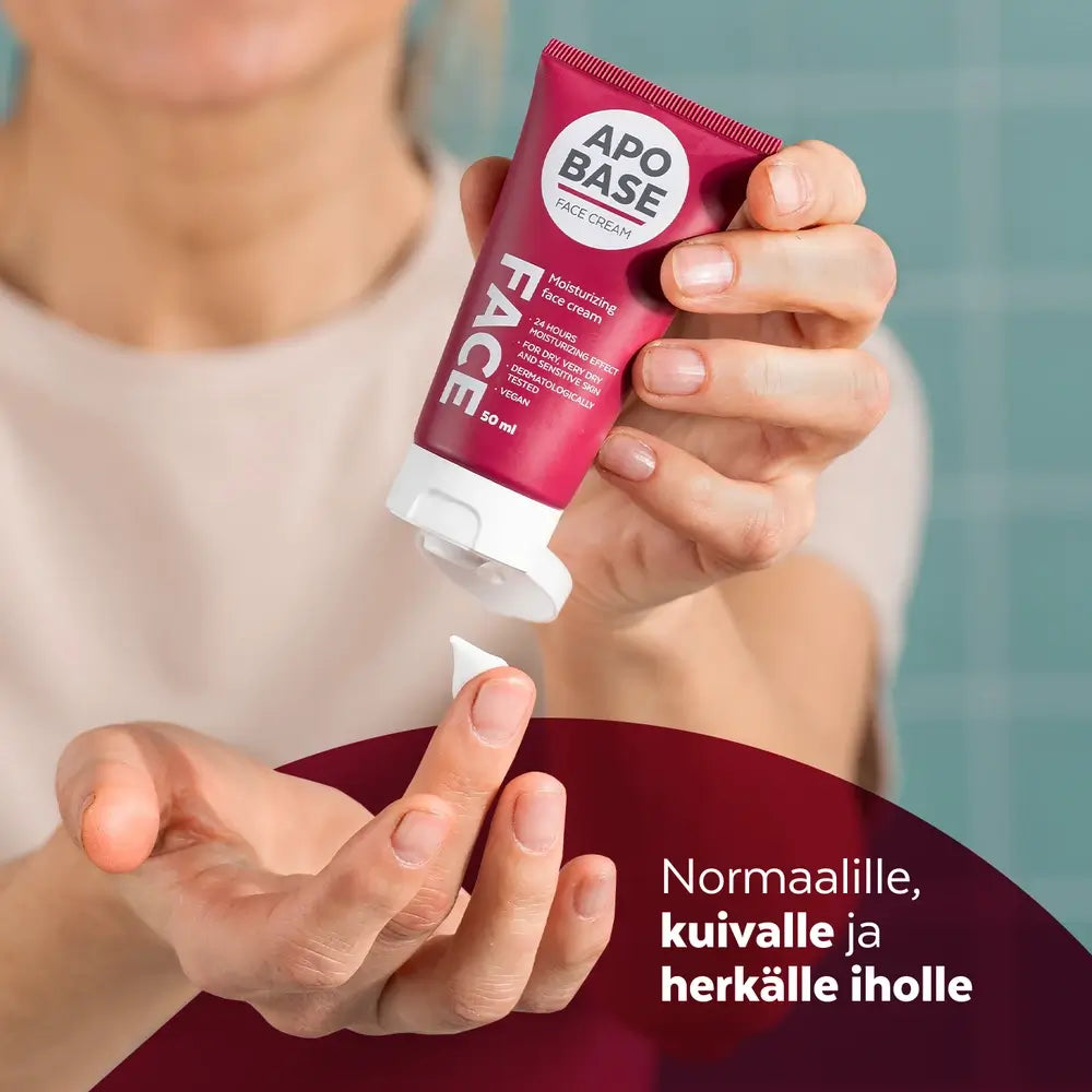 Apobase Face Cream kosteuttava kasvovoide glyserolilla ja skvalaanilla