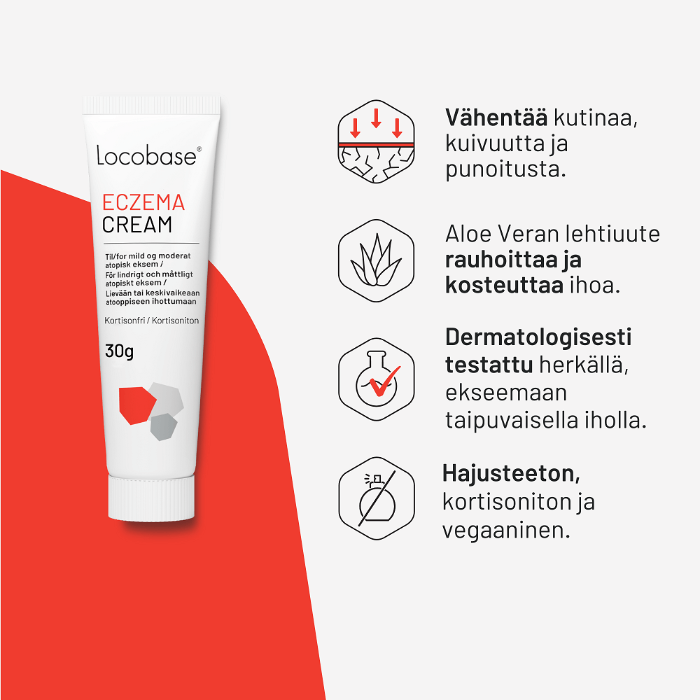 Locobase Eczema Cream - Atooppiselle iholle - A soothing and moisturizing cream designed specifically for sensitive and atopic skin types