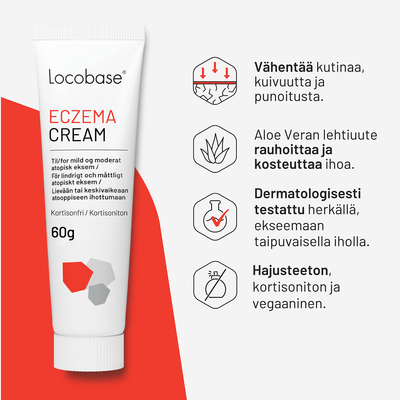 Locobase Eczema Cream - Atooppiselle iholle, a soothing and moisturizing treatment for atopic skin conditions