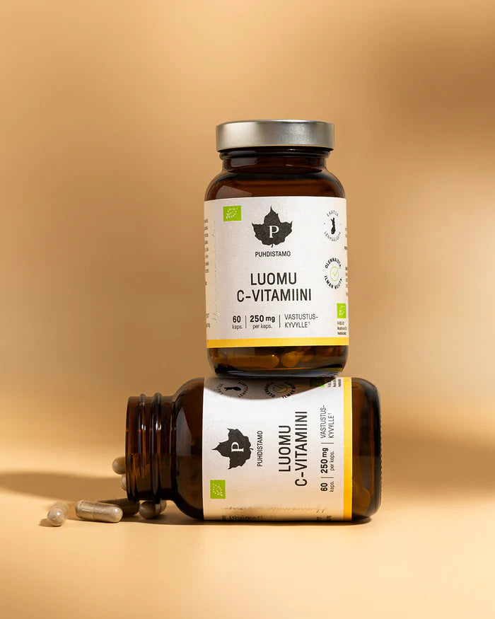 Puhdistamo Luomu C-vitamiini 60 kaps