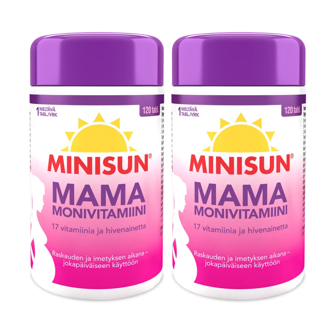 Minisun Multivitamin Mama 2 x 120 tabl (raskaus & imetys)