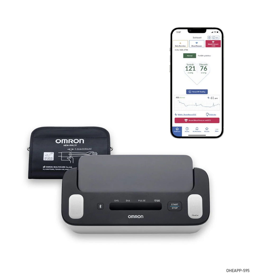 OMRON Complete 1 kpl Verenpainemittari ja EKG-laite kotiin