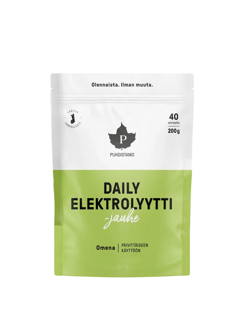 Puhdistamo Daily Elektrolyyttijauhe Omena 200 g