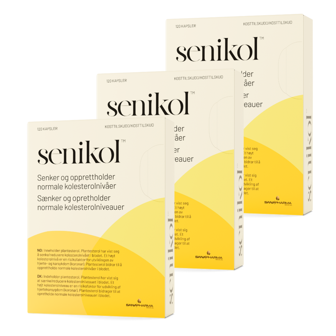 Senikol Kasvisteroli 3 x 120 kaps - kolesterolin hallintaan