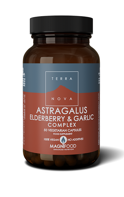 Terranova Astragalus, Elderberry & Garlic Complex (vastustuskyky) 50 kaps