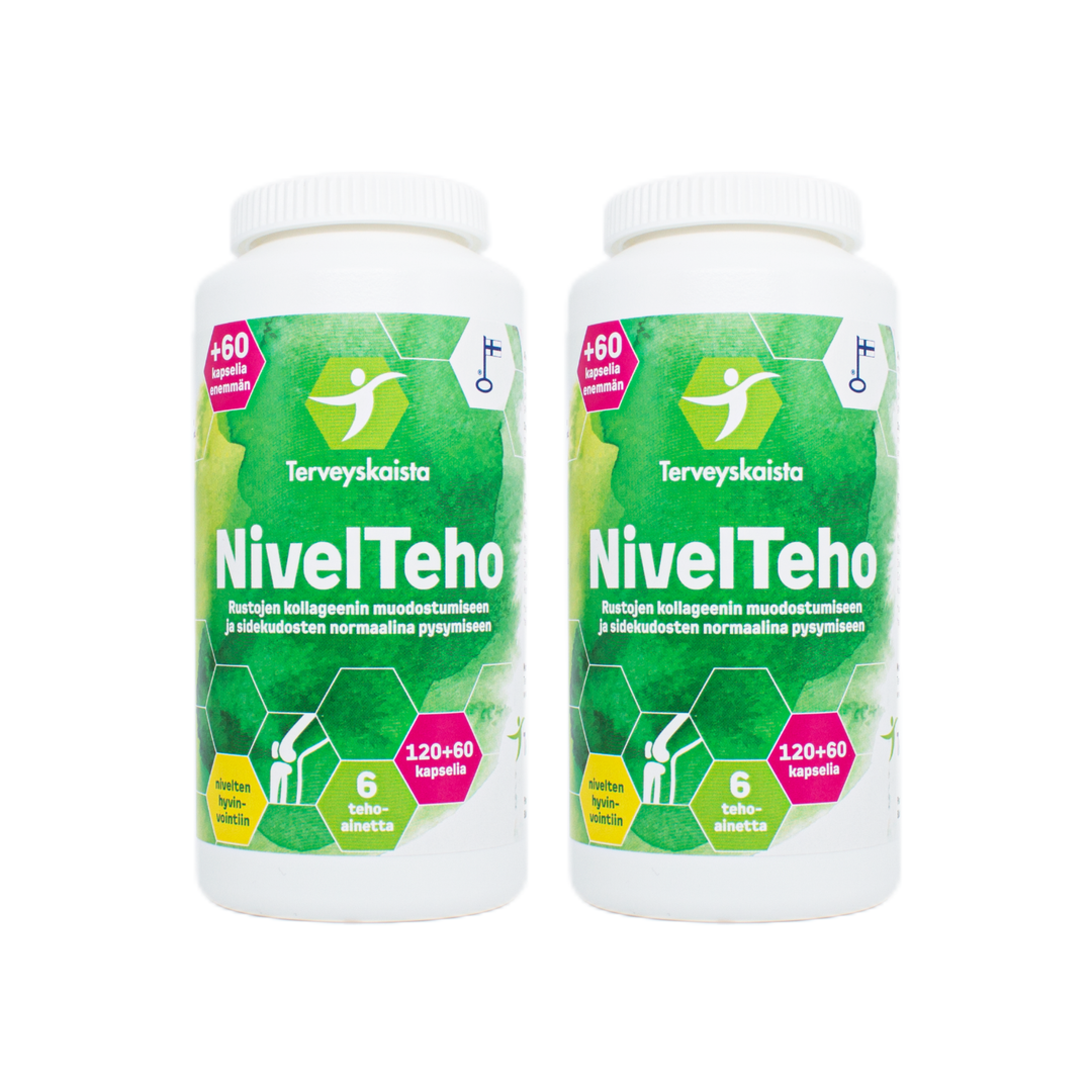 Terveyskaista NivelTeho 120+60 kaps x 2 kpl säästöpakkaus