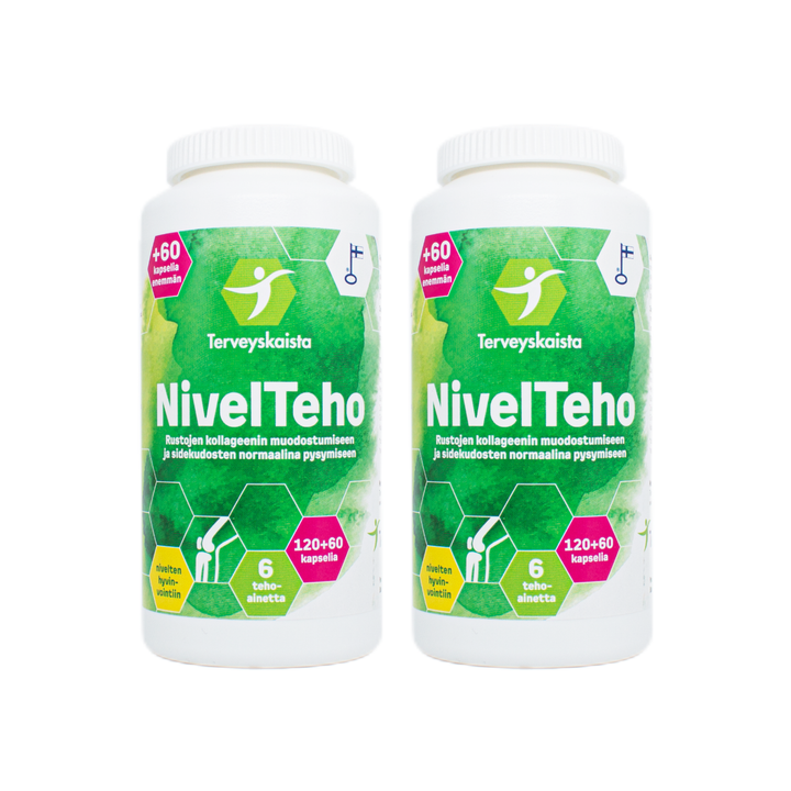 Terveyskaista NivelTeho 120+60 kaps x 2 kpl säästöpakkaus