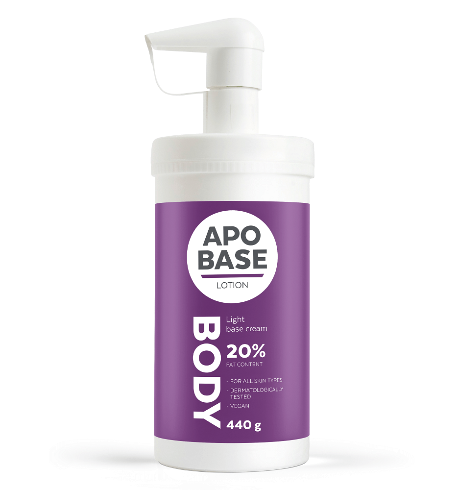 Apobase Lotion 20% kevyt perusvoide - dermatologist-recommended lightweight basic lotion for dry skin