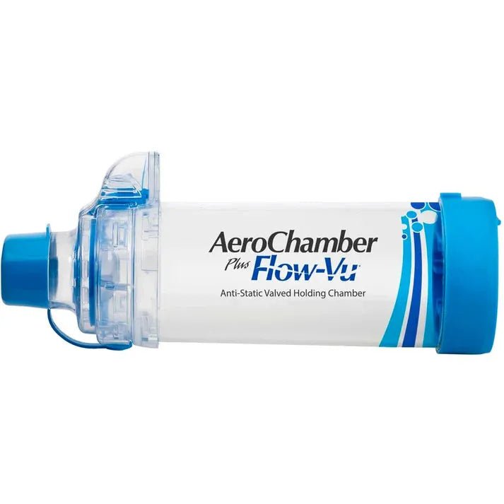 Aerochamber Plus Flow-Vu Tilanjatke Suukappaleella - Apteekki 360 Helsinki - Verkkoapteekki