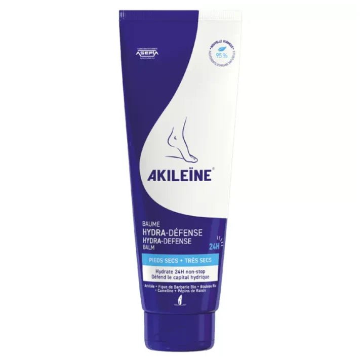 Akileine Hydra-Defense Balm voide kuiville jaloille 125 ml - kosteuttava ja ravitseva voide kuiville ja halkeileville jaloille