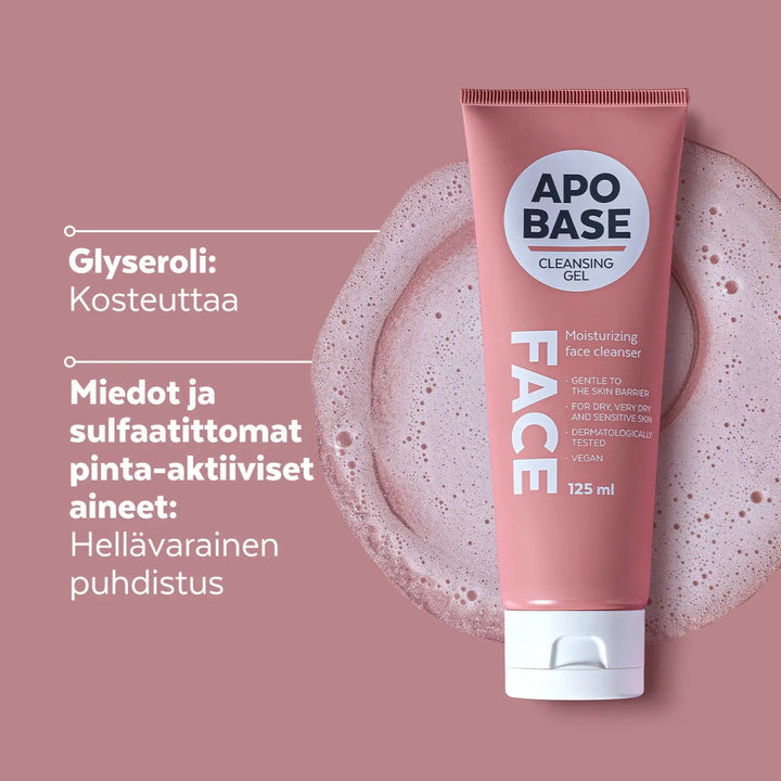 Apobase Cleansing Gel puhdistusgeeli kasvoille for gentle facial cleansing and skin hydration