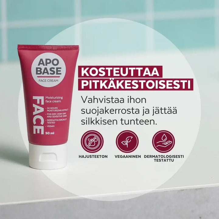 Apobase Face Cream kosteuttava kasvovoide AQUAXYL™ ja hyaluronihappo

