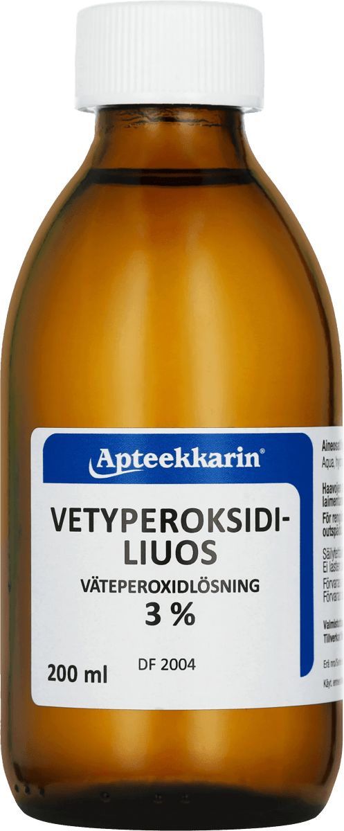 Apteekkarin Vetyperoksidiliuos 3% - Apteekki 360 Helsinki - Verkkoapteekki