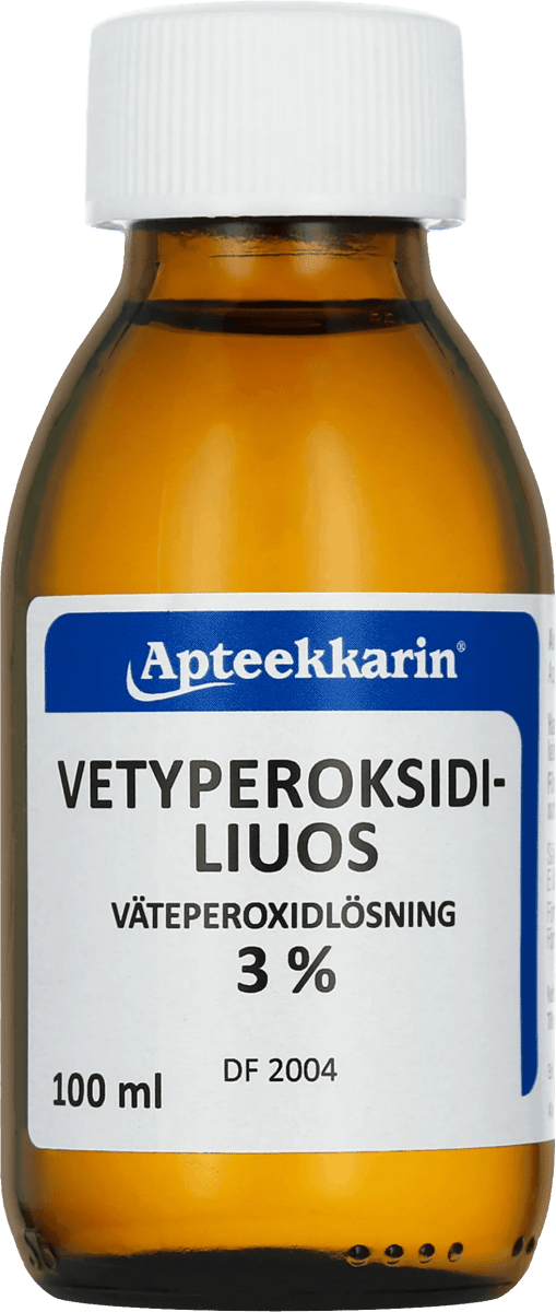 Apteekkarin Vetyperoksidiliuos 3% - Apteekki 360 Helsinki - Verkkoapteekki