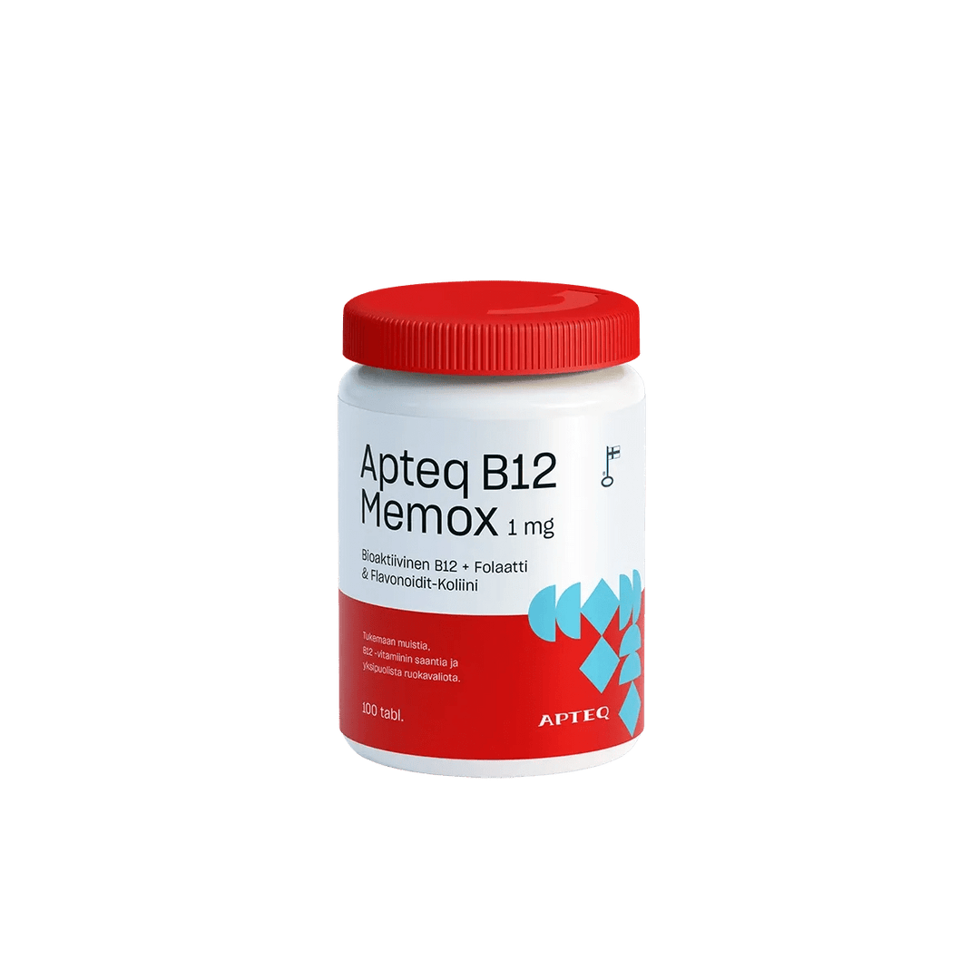Apteq B12 Memox 1 Mg, 60 tabl ja 100 tabl - Apteekki 360 Helsinki - Verkkoapteekki