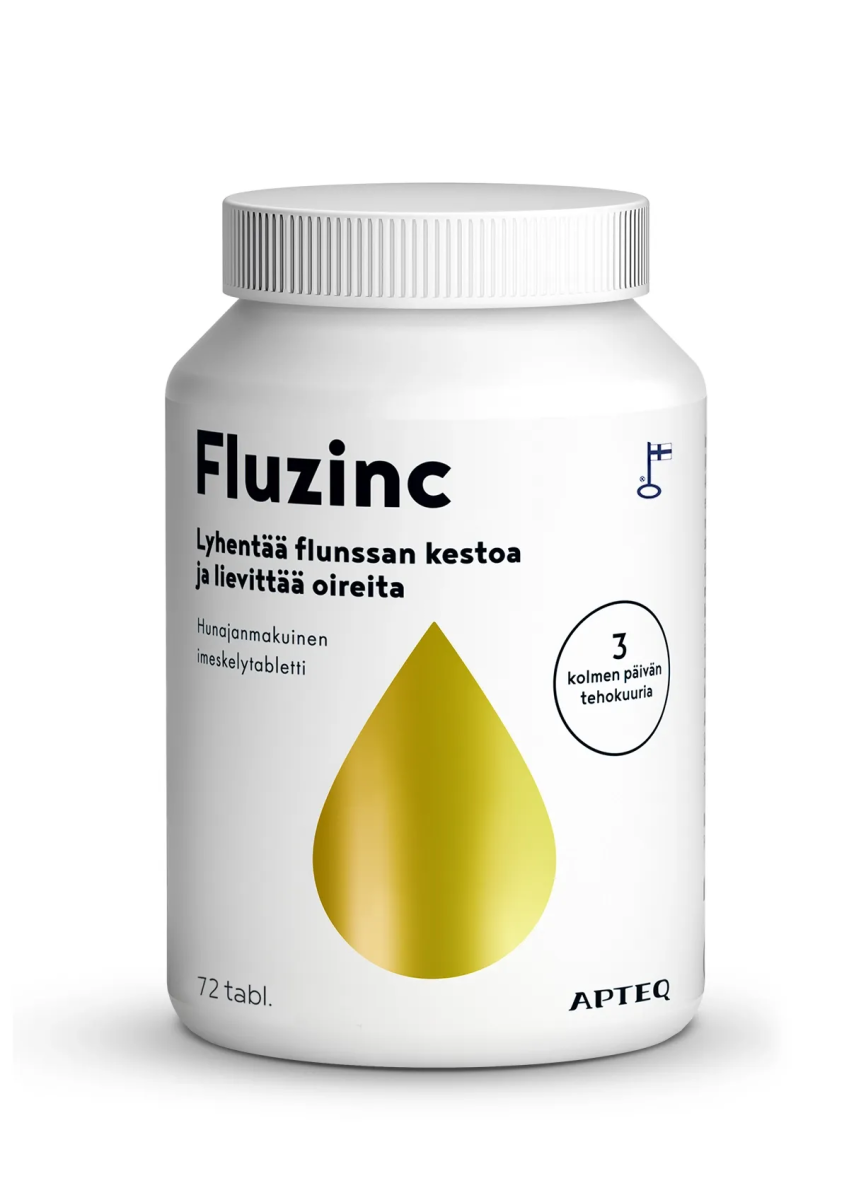 Apteq Fluzinc Hunaja, 24 tabl ja 72 tabl - Apteekki 360 Helsinki - Verkkoapteekki