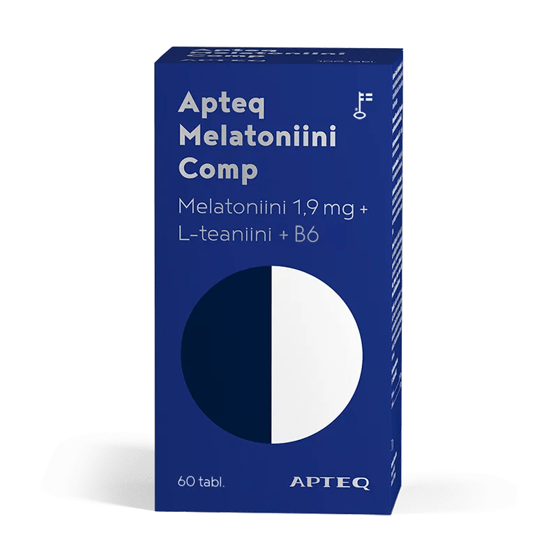 Apteq Melatoniini Comp 1,9 Mg, 30 tabl ja 60 tabl - Apteekki 360 Helsinki - Verkkoapteekki