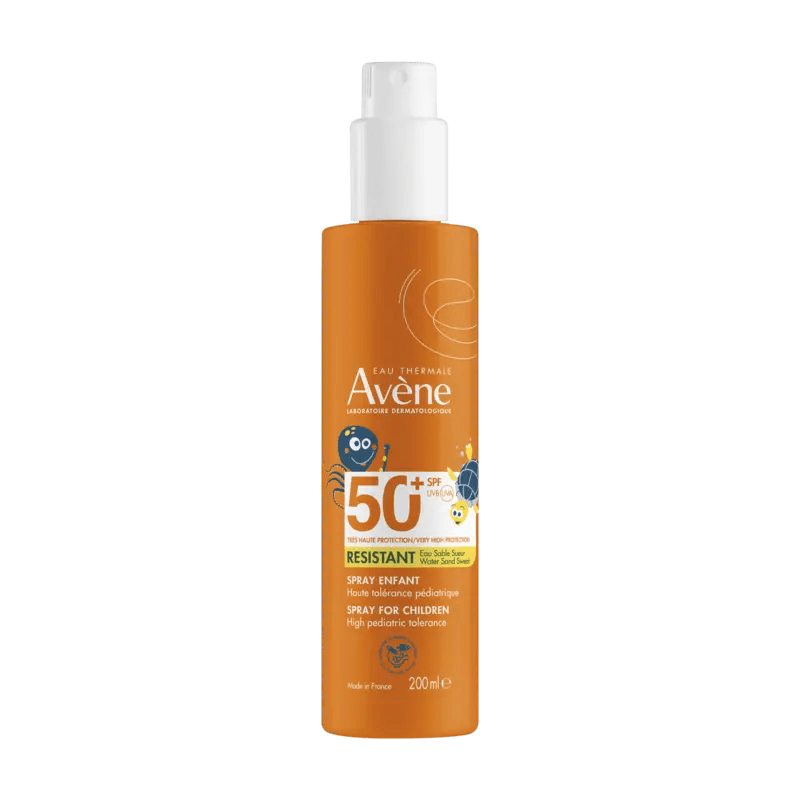 Aurinkosuojaus lapsille korkealla suojakertoimella 50+ 200 ml Avene Sun Spray -tuote