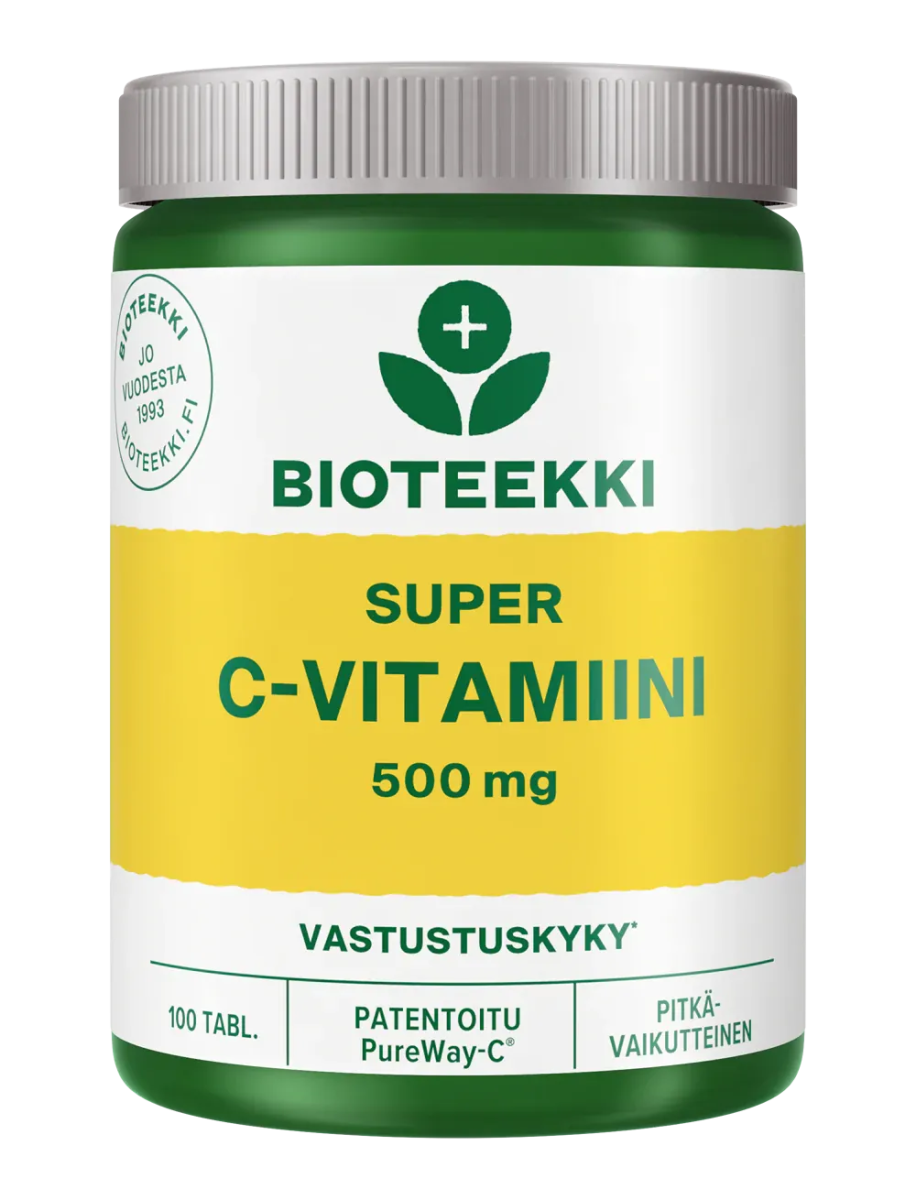 Bioteekki Super C-Vitamiini 500 mg - Apteekki 360 Helsinki - Verkkoapteekki