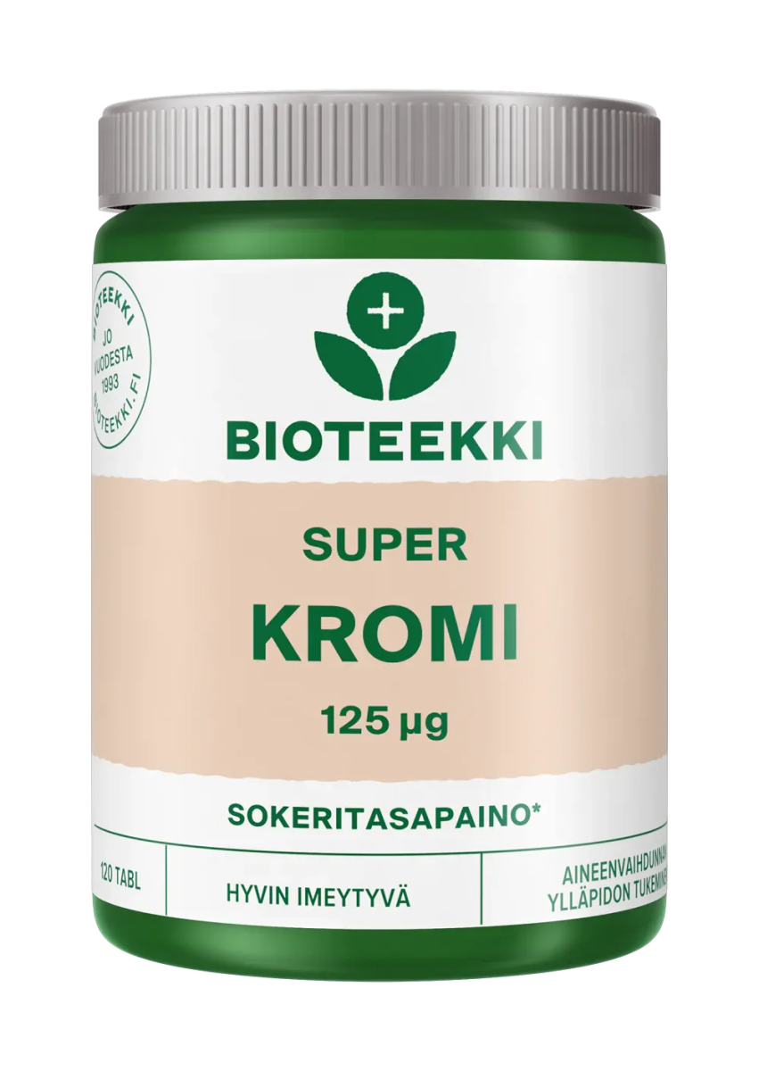 Bioteekki Super Kromi 125 ug - Apteekki 360 Helsinki - Verkkoapteekki