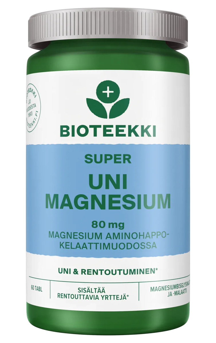 Bioteekki Super Uni Magnesium - Apteekki 360 Helsinki - Verkkoapteekki