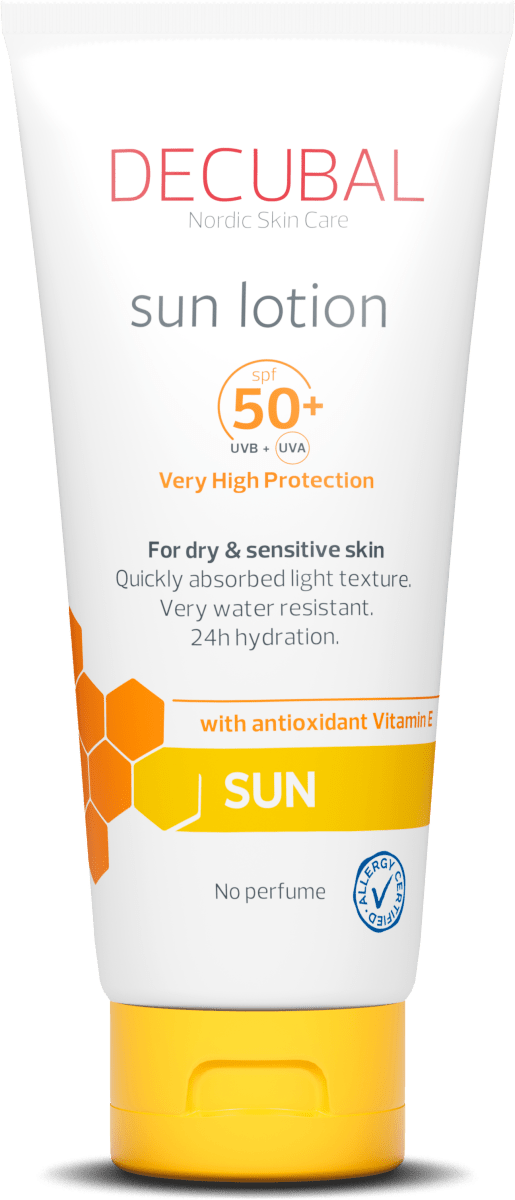 Decubal Body Sunlotion SPF50+ Tuubi aurinkovoide 