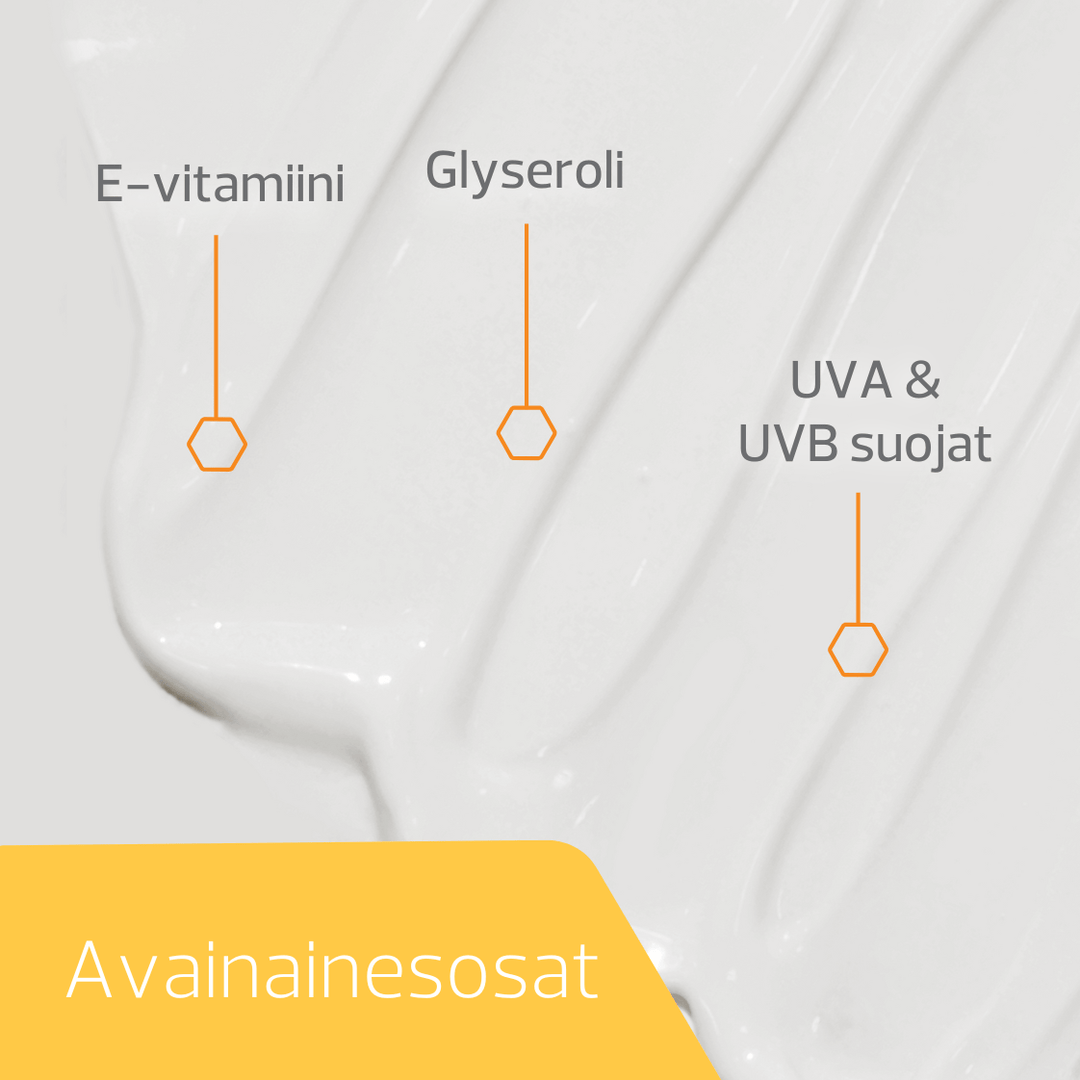 Decubal Body Sunlotion SPF50+ Tuubi suojelee herkkää ihoa auringon säteiltä