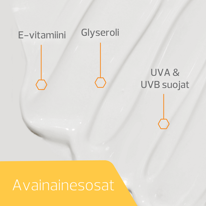 Decubal Body Sunlotion SPF50+ Tuubi suojelee herkkää ihoa auringon säteiltä