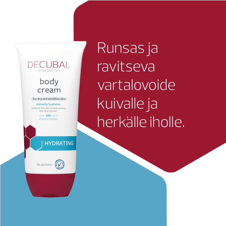 Decubal Hydrating Body Cream 200 ml - Dermatologist-recommended moisturizer for dry skin