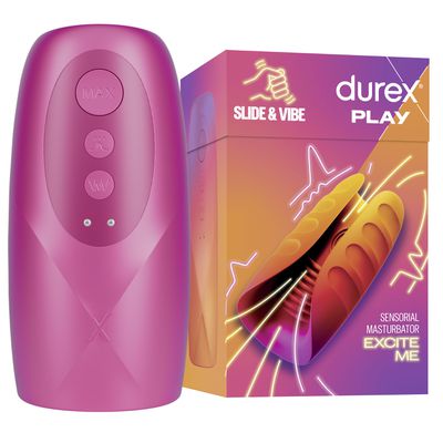 Durex Play Slide&Vibe värähtelevä masturbaattori 1 kpl - Laadukas ja monipuolinen seksilelu miehille