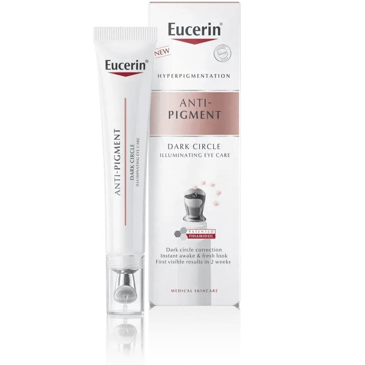 Eucerin Anti-Pigment Dark Circle Illuminating Eye Care - Raikas ja kevyt koostumus vähentää turvotusta ja silottaa juonteita