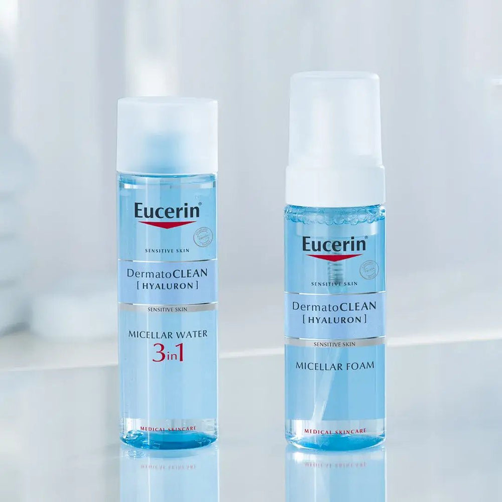 
Eucerin DermatoCLEAN [HYALURON] 3 in 1 Micellar Water puhdistusvesi poistaa meikin ja epäpuhtaudet iholta