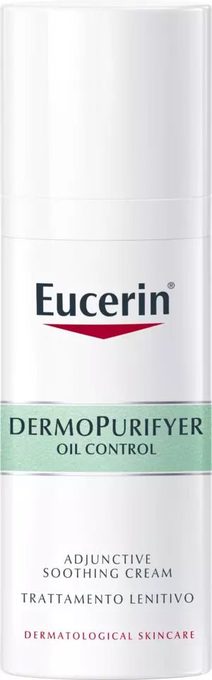 Eucerin DermoPurifyer Adjunctive Soothing Cream 50 ml - rauhoittava voide akneen taipuvaiselle iholle