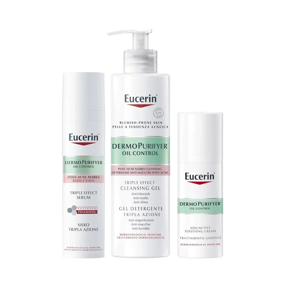 Eucerin DermoPurifyer Triple Effect puhdistusgeeli 400 ml - tuote kuvaltaan