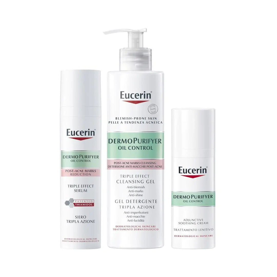 Eucerin DermoPurifyer Triple Effect puhdistusgeeli 400 ml - tuote kuvaltaan